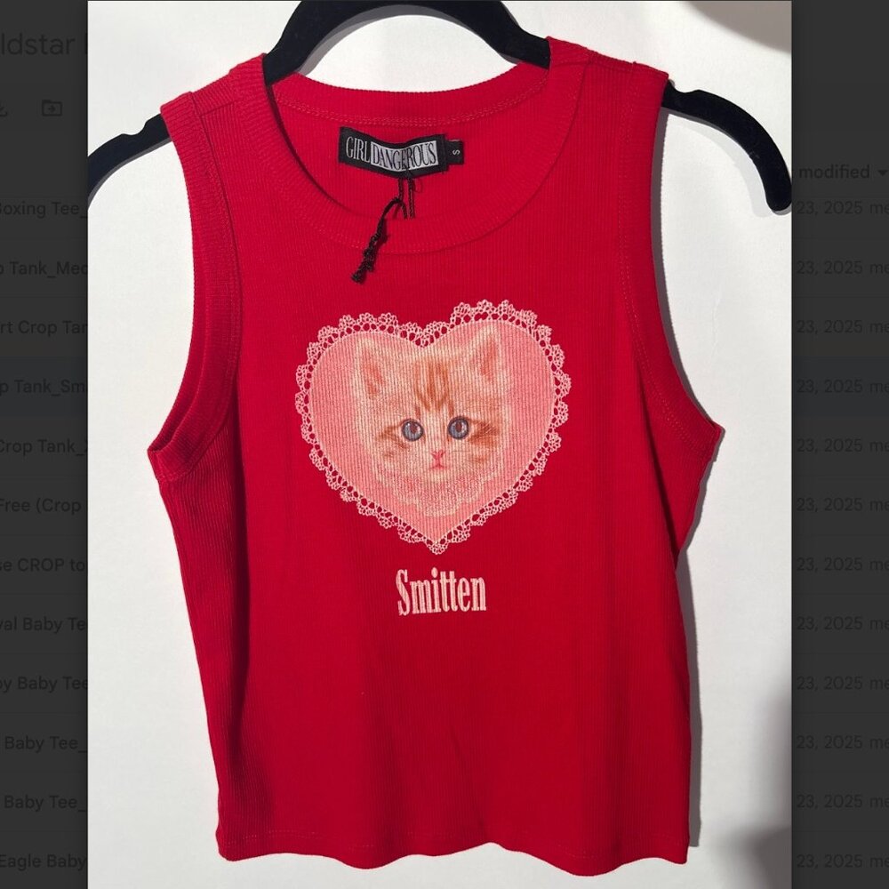 Girl Dangerous - Smitten Crop Tank Top